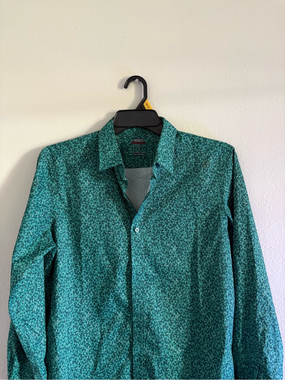 Men's Teal Patterned Lightweight Shirt